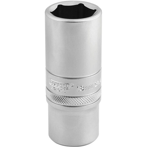 Draper DT-MM/MS 3/20, 3 cm Square Drive 6-Point Metric Deep Socket (19 mm), Blue