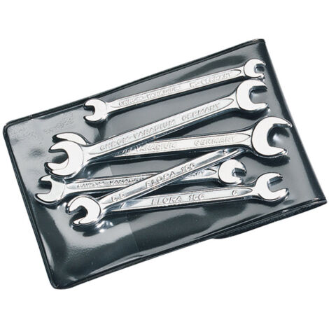 Draper Elora 05202 6-Piece Midget Metric Double Open End Spanner Set