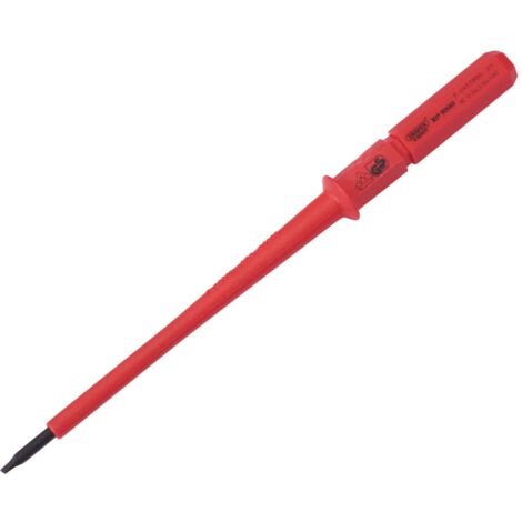 Draper Ergo Plus&174 Plain Slot VDE Interchangeable Screwdriver Blade 3mm x 100mm (24737)