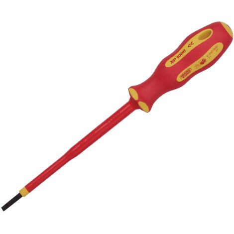 Draper Ergo Plus&174 VDE 3.0 mm x 100mm Plain Slot Screwdriver (64368)