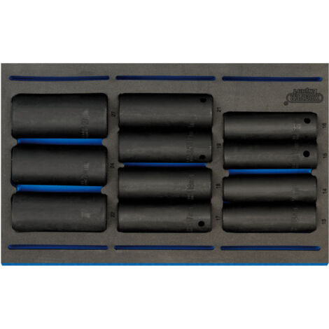 Draper Expert 1/2" Square Drive Impact Socket Set (11 Pieces) in 1/4" Drawer EVA Insert Tray