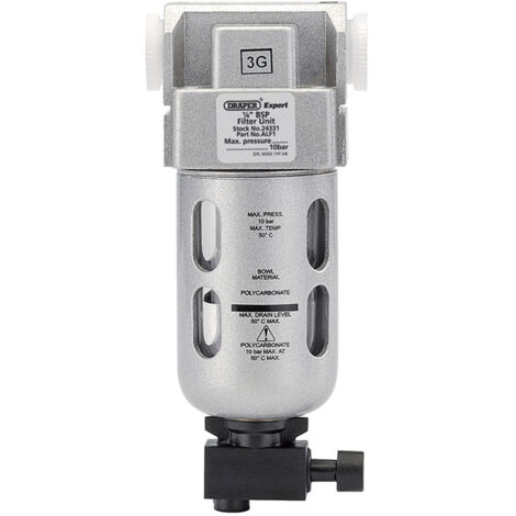 Draper Expert 1/4" BSP Air Line Filter Unit (Model 24331)