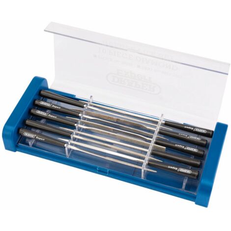 Draper Expert 10-Piece 140mm Diamond Needle File Set (Model 36326)