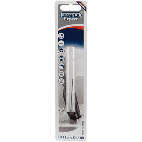Draper Expert 1.0 X 56mm HSS Extra Long Drill Bit (38889)