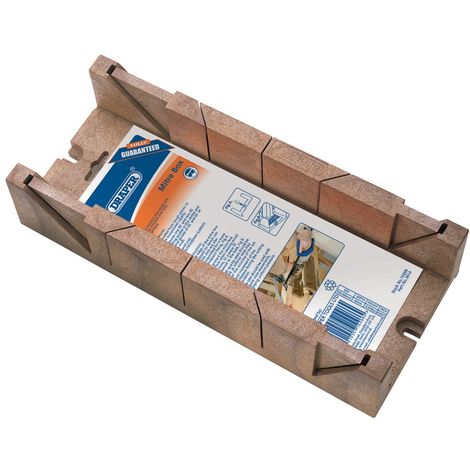 Draper Expert 10266 - Scatola per sega per tagli obliqui, 360 x 110 x 60 mm