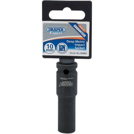DRAPER Expert 10mm 3/8 Square Drive Hi-Torq 6 Point Deep Impact Socket - 06883