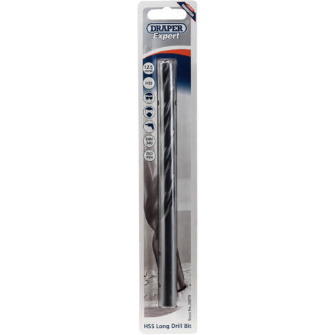 Draper Expert 12.5 X 200mm HSS Extra Long Drill Bit (39079)