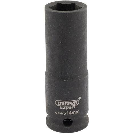 DRAPER Expert 14mm 3/8 Square Drive Hi-Torq 6 Point Deep Impact Socket - 06887