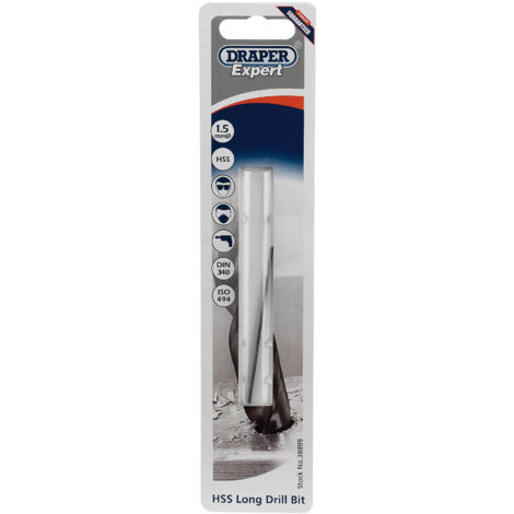 Draper Expert 1.5 X 70mm HSS Extra Long Drill Bit (38899)