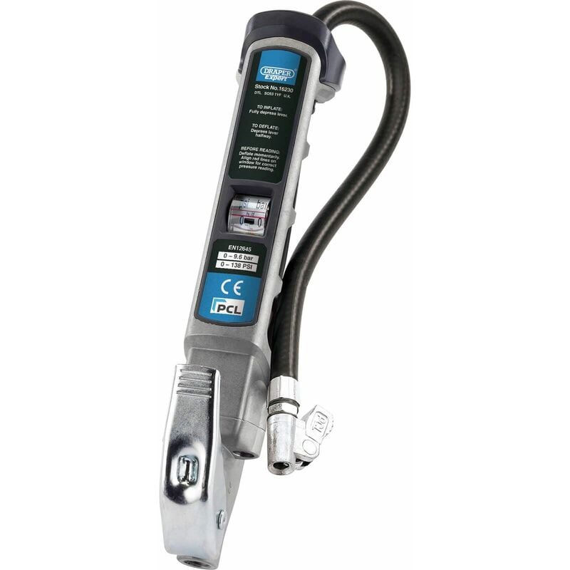 Draper Professional Air Line Inflator with Lock-On Connector (16230)