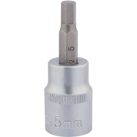 Draper Expert 16283 3/8-Inch Square Drive Hex Socket Bit (48mm) – Metric 5mm Hexagon Tool