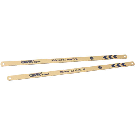 Draper Expert 2 x 300mm 18tpi Bi-Metal Hacksaw Blades (19344)