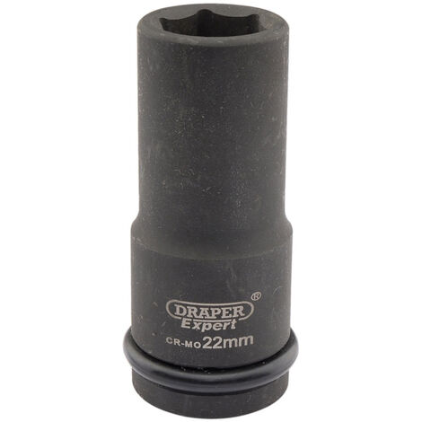 Draper Expert 22mm 3/4-Inch Square Drive Hi-Torq 6-Point Deep Impact Socket (Model 05054)