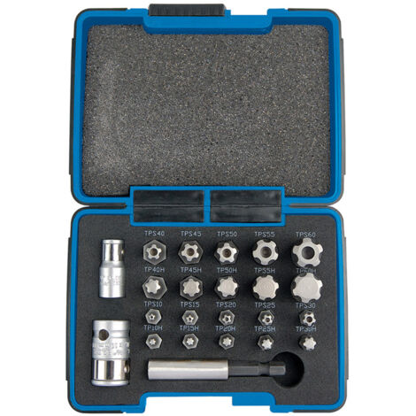 Draper Expert 23241 - Set of 23 Star-Shaped TX Bits in 1/4" and 3/8" Sizes
