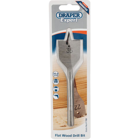 Draper Expert 35.0mm Flat Wood Bit (41788)