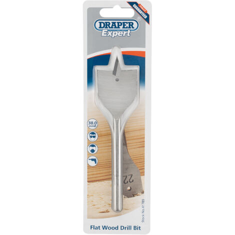 Draper Expert 38.0mm Flat Wood Bit (41789)