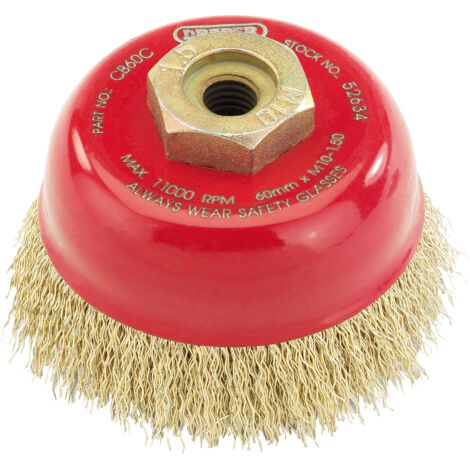 Draper Expert 60mm x M10 Crimped Wire Cup Brush for Surface Cleaning and Rust Removal