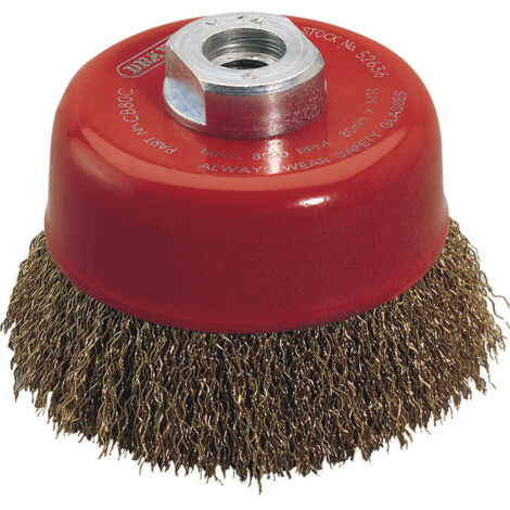 Draper Expert 80mm M14 Crimped Wire Cup Brush (Model 52636)