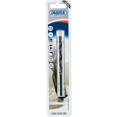 Draper Expert 8.5mm HSS Twist Drill Bit for 10 x 1.5 Metric Taps (Model 53038)