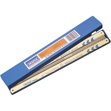 Draper Expert Box of 50 Bi-Metal Hacksaw Blades, 300mm Length, 32 TPI (Model 29807)