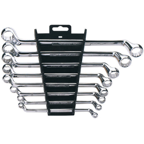Draper Expert HI-TORQ® Deep Offset Metric Ring Spanner Set (8 Pieces) - Heavy-Duty, High-Torque, Metric, Professional Grade