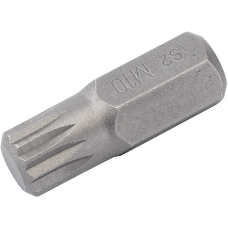 Draper Expert M10 x 30mm Spline Insert Bit (10mm) for Mechanic's Bit Sets, Model 33342