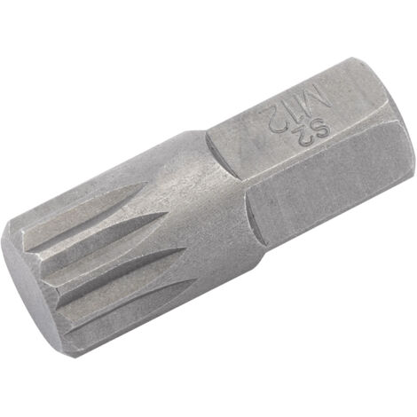 Draper Expert M12 x 30mm Spline 10mm Insert Bit for Mechanic's Bit Sets (33343)