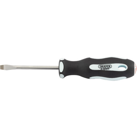 Draper Expert Plain Slot Screwdriver Set, 5.5 x 75mm Soft Grip Handles (Model 34976)