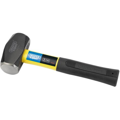 Draper FG3A Expert 1kg (2.2lb) Fiberglass Shaft Club Hammer for Heavy-Duty Construction and Demolition Tasks