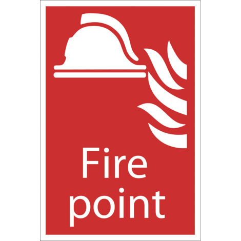 Draper 'Fire Point' Fire Equipment Sign (72445)