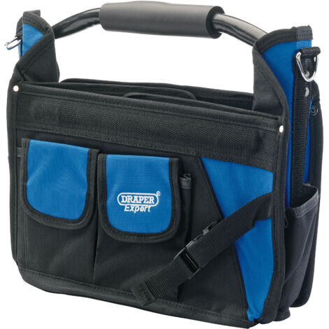 Draper Folding Tote Tool Bag with 33L Capacity, Tubular Steel Handle, Model 31593