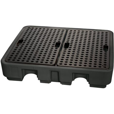 Draper Four-Drum Spill Containment Pallet (Model 44059) – Heavy-Duty 485-Litre Spill Tray for Safe Drum Storage