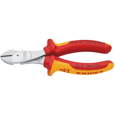 Draper HD VDE Insulated High-Leverage Diagonal Cutters (VDE160mm, Model 82412)