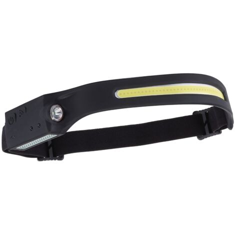 Draper HEAD TORCH 28236 COB LED Rechargeable 2-in-1 Headlamp with Wave Sensor, 3W Brightness, USB-C Charging Cable Included