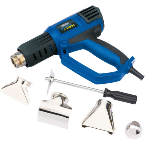 DRAPER HEAT GUN 2000W HOT AIR WALLPAPER STRIPPER 3 SETTINGS & TOOLS 15225