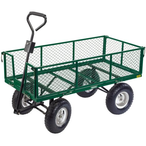 Draper Heavy Duty Steel Mesh Utility Cart with Reinforced Frame and 85634 Model Number