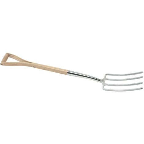 Draper Heritage Stainless Steel Digging Fork with Ash Handle (Model 99013)
