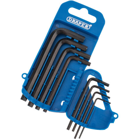 Draper Hex Allen Key Set Imperial AF Hex Hexagon In Holder 1/16""-1/4"" 33685