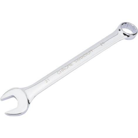 Draper HI-TORQ® 21mm Short Pattern Metric Combination Spanner (Model 35235) - Fully Polished for Professional Use