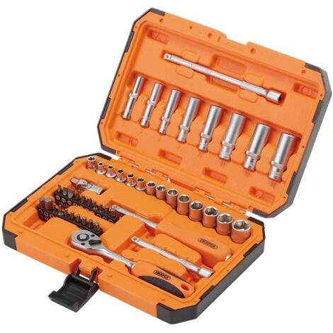 Draper HI-TORQ® 6-Point Socket Set, 1/4" Drive, 47 Pieces (Model 22109)