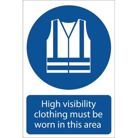 DRAPER 'Hi-Visibility Clothing' Mandatory Sign - 72097
