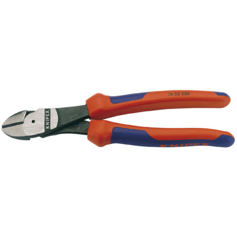 Draper High Leverage Center Cut Side Cutters with 200mm Length, 12° Angled Head, Model 78428