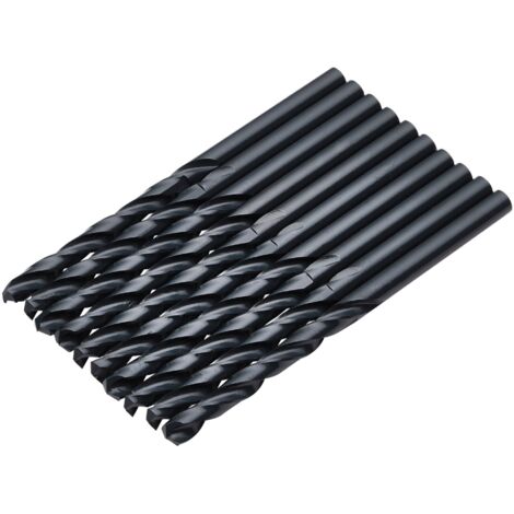 Draper High-Speed Steel (HSS) Drill Bit Set – 4.0mm, 10-Piece Black Drill Bit Kit