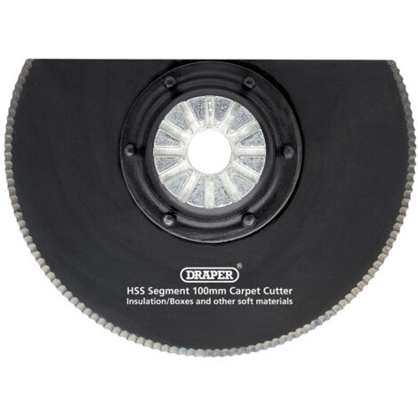 Draper HSS Segment Carpet Cutter 100mm Dia. (26809)