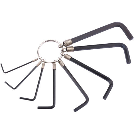 Draper Imperial Hexagon Key Set (8 Pieces) with Ring – Model 33653