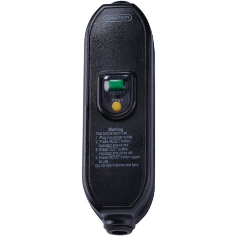 Draper Inline Residual Current Device (RCD) Adapter, 16A, 230V, Model 98440