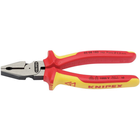 Draper Knipex 02 08 180UKSBE VDE Fully Insulated High-Leverage Combination Pliers (180mm) – Model 32015