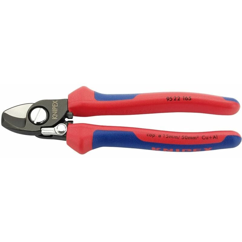 Knipex 165mm Copper or Aluminium Only Cable Shear with Sprung Handles (82576)