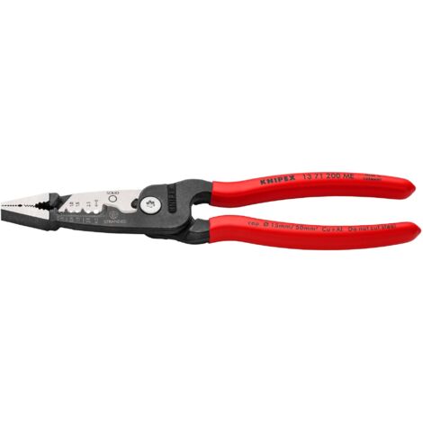 Draper KNIPEX Metric Wire Stripper 13 71 200 ME – 200mm Heavy-Duty Wire Stripping Tool with Plastic Coated Handles