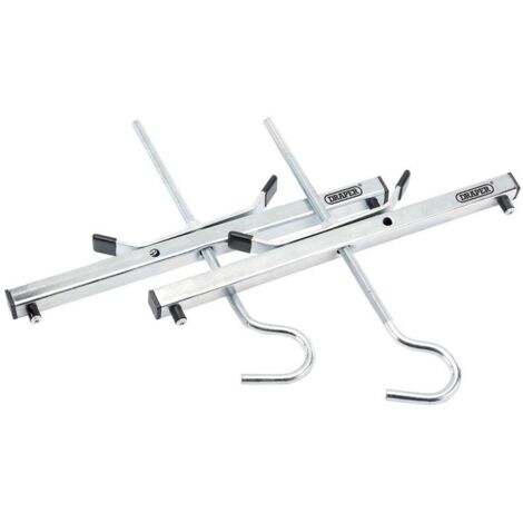 Draper LRC Silver Car Roof Ladder Locking Hooks for Roof Rack and Ladder Support
